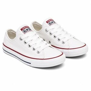 Converse Chuck Taylor All Star Low White Youth Sz 1 Kids Classic Canvas Sneakers